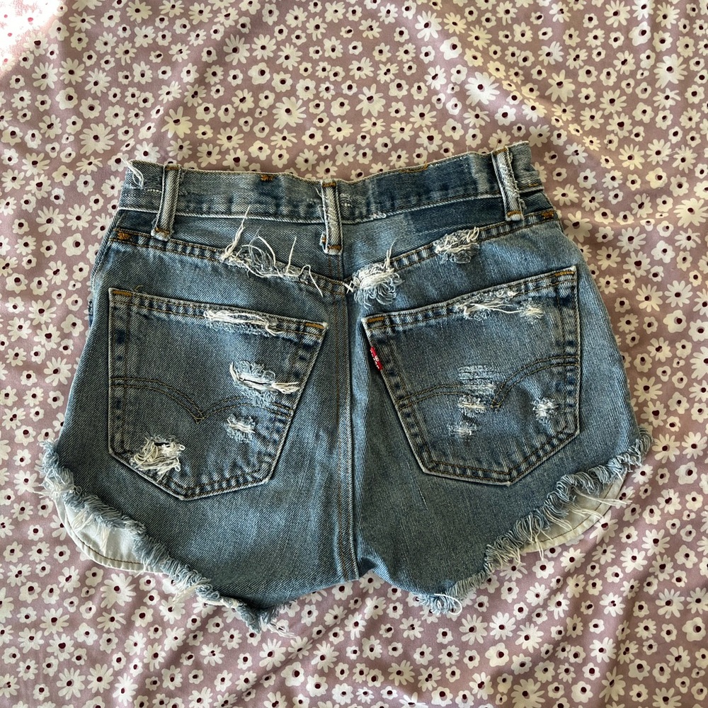 Vintage levi denim short cutoffs